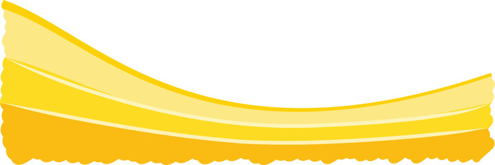 Modern yellow banner background. Graphic design banner pattern background template with dynamic wave shapes 