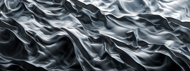 Fototapeta premium A background textured with organic shapes resembling flowing water or rippling sand dunes, rendered in a monochromatic palette.