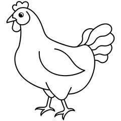 hen and chicken isolated mascot,hen silhouette,hen vector,icon,svg,characters,Holiday t shirt,black hen drawn trendy logo Vector illustration,eggs line art on a white background