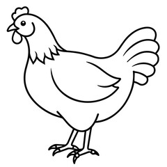 hen and chicken isolated mascot,hen silhouette,hen vector,icon,svg,characters,Holiday t shirt,black hen drawn trendy logo Vector illustration,eggs line art on a white background