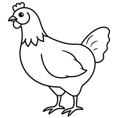 hen and chicken isolated mascot,hen silhouette,hen vector,icon,svg,characters,Holiday t shirt,black hen drawn trendy logo Vector illustration,eggs line art on a white background