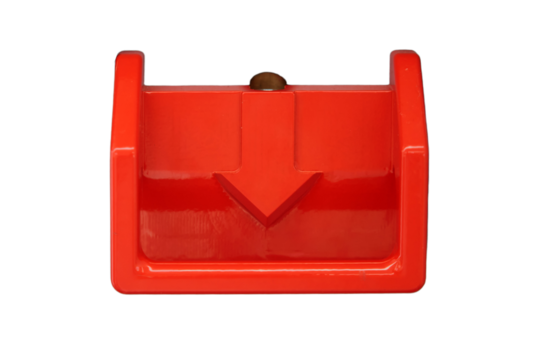 Emergency break for forced opening of doors in a train carriage, isolated on white background