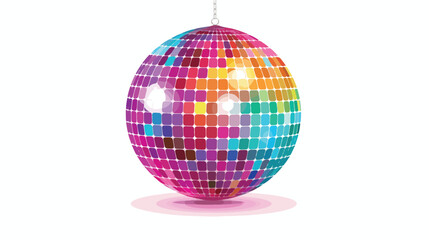 Fototapeta na wymiar Disco ball background banner perfect for vibrant part