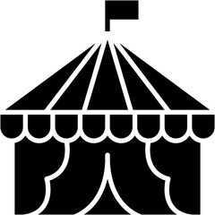 circus, tent, leisure, entertaining, carnival Icon