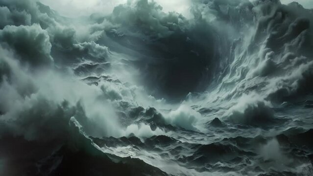 Whirlpool's Wrath: A Minimalist Sea Monster's Symphony. Concept Fantasy Creatures, Minimalist Art, Sea Monsters, Symphony, Whirlpool's Wrath