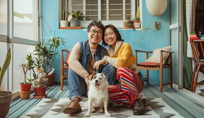 Couple Eagerly Awaiting Guests in Their Home
