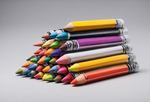 Crayons in different colors
