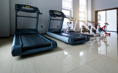 Gym room with sport equipment