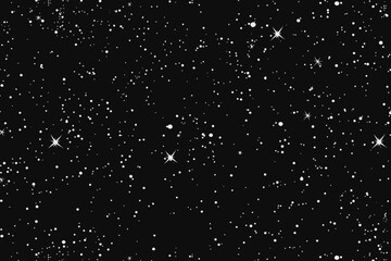 a black sky filled with lots of stars - obrazy, fototapety, plakaty