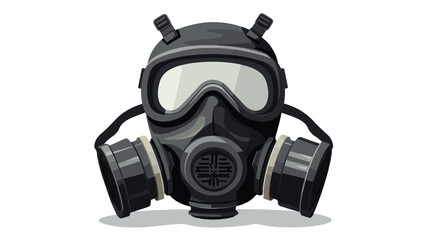 English sas gas mask isolated. flat vector isolated 
