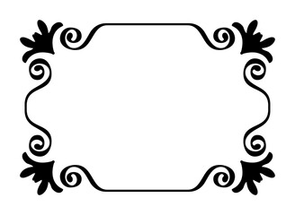 vintage retro frame decorative