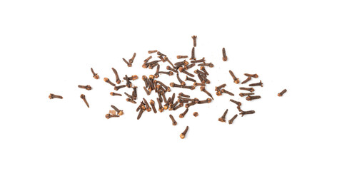 Dry Spice Cloves Isolated, Scattered Seasoning, Aromatic Clove Spices, Dry Carnation Condiment