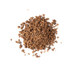Chocolate Granola Pile Isolated, Cocoa Muesli Breakfast, Crunchy Cereals, Oatmeal Muesli