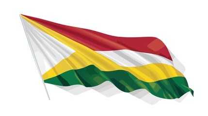 Flag of Guyana flat vector isolated on white background
