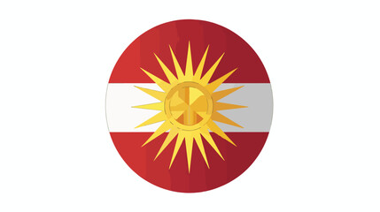 Flag of North Macedonia. Flag icon. Standard color. C