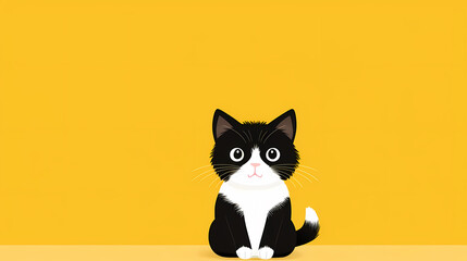 Cute kitten illustration