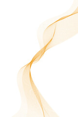 Abstract wave element for design. Digital frequency track equalizer. Stylized line art background. Vector illustration. Wave with lines created using blend tool. Curved wavy line, smooth stripe.