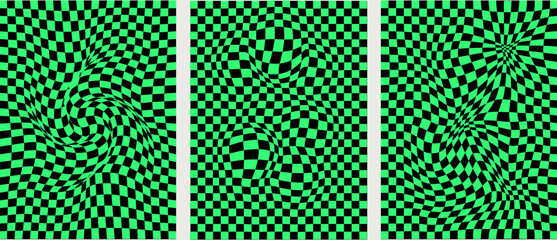 Psychedelic Checkered Vibes: Groovy Vintage Patterns