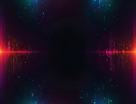 abstract background with vibrant glowing lights