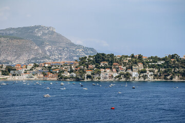 View of the peninsula of Saint-jean-cap-Ferrat from the sea