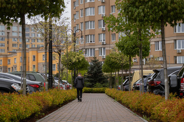 Sofiivska Borshchahivka, Ukraine. April 16, 2024 Good variety of houses in residential complex....