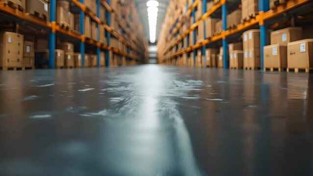 E-commerce Logistics Hub: Seamless Global Distribution. Concept E-commerce Logistics, Global Distribution, Hub Management, Supply Chain Optimization, Seamless Shipping