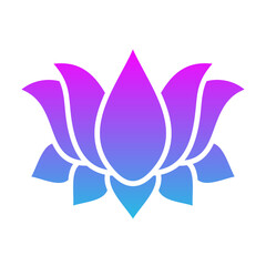 Fototapeta na wymiar Lotus Flower Icon