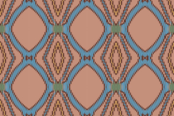 Fabric ethnic tribal pattern art. Ethnic ikat seamless pattern. American and Mexican style. Design for background, wallpaper, illustration, fabric, clothing, carpet, textile, batik, embroidery.