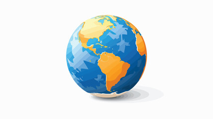 Globe icon vector. internet web sign symbol. vector illustration
