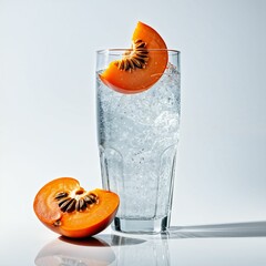 A refreshing drink with persimmon 