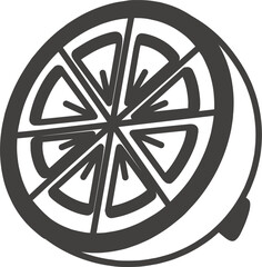 Lemon icon white background, on theme Lemon, Lime. Line, outline, stroke