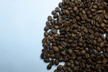 coffee beans on white background