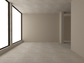 Interior room minimal light wooden texture