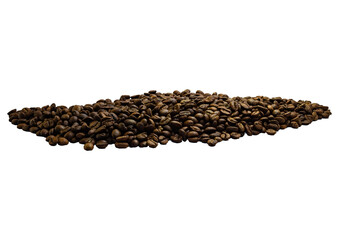 coffee bean horizon on white background