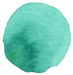 Green Watercolor circle texture. Watercolour circle elements for design, Poster, Brochure, Printing, Advertisement, etc.