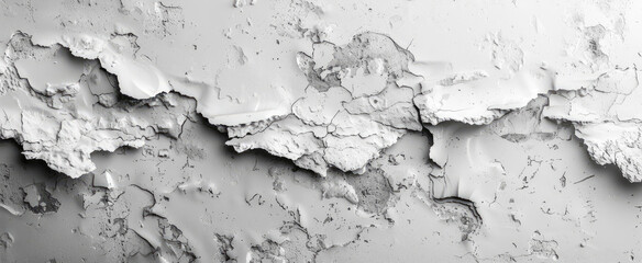 A closeup of an old, cracked wall with peeling paint, symbolizing the need for repair and new painting in home cleaning services. Created with Ai