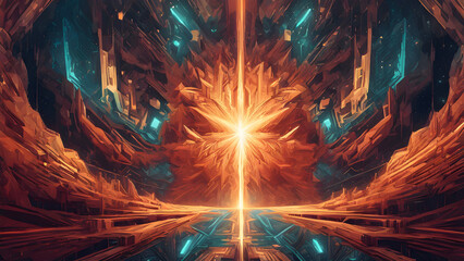 Fiery Welder's Sparkling Creation