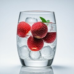 A lemonade with lychees