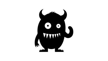 cartoon monster, vector illustration