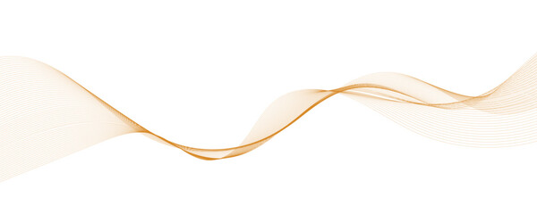 Abstract wave element for design. Digital frequency track equalizer. Stylized line art background. Vector illustration. Wave with lines created using blend tool. Curved wavy line, smooth stripe.
