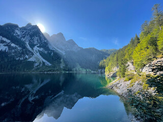 Fototapeta premium Landscape of a lake of Austria