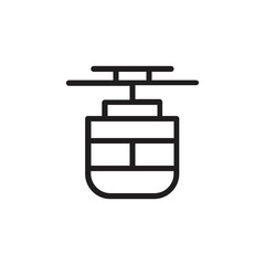 Simple Set of Public Transport Related Vector Line Icons. Contains Icons like Taxi, Train, Tram and more. Editable stroke