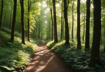 Obraz premium path in the forest