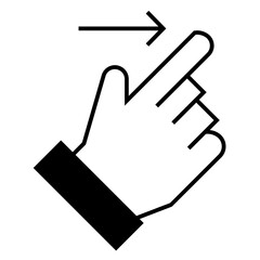 Hand gesture icon.