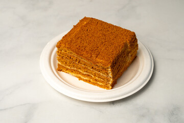 Slice of honey cake