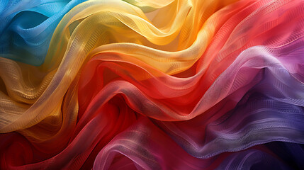 Fototapeta premium close up of colorful texture - In pride rainbow colors 