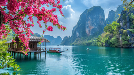 Tourist attractions famous landmarks travel of Thailand