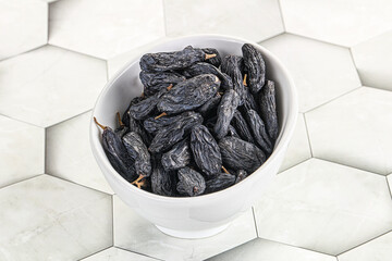 Blue raisin - dry grape berries