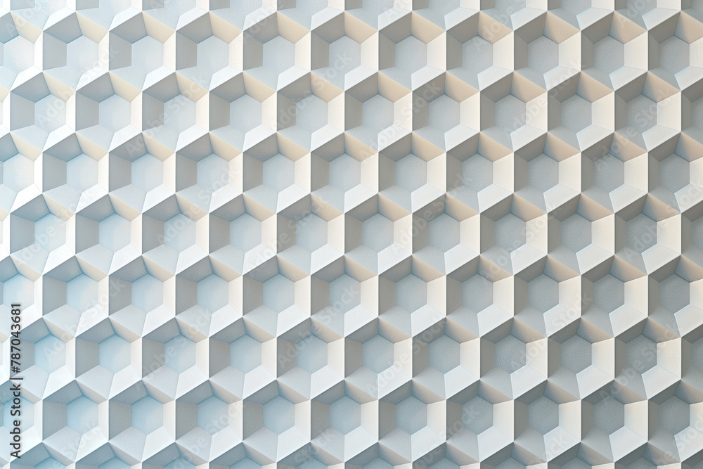 Poster sophisticated abstract geometric repetitive 3d pattern. background image. created with generative ai