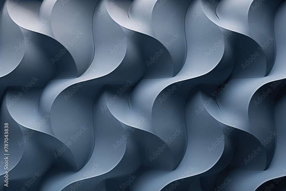 Poster Sophisticated abstract grey 3d pattern. Background image. Created with Generative AI technology.